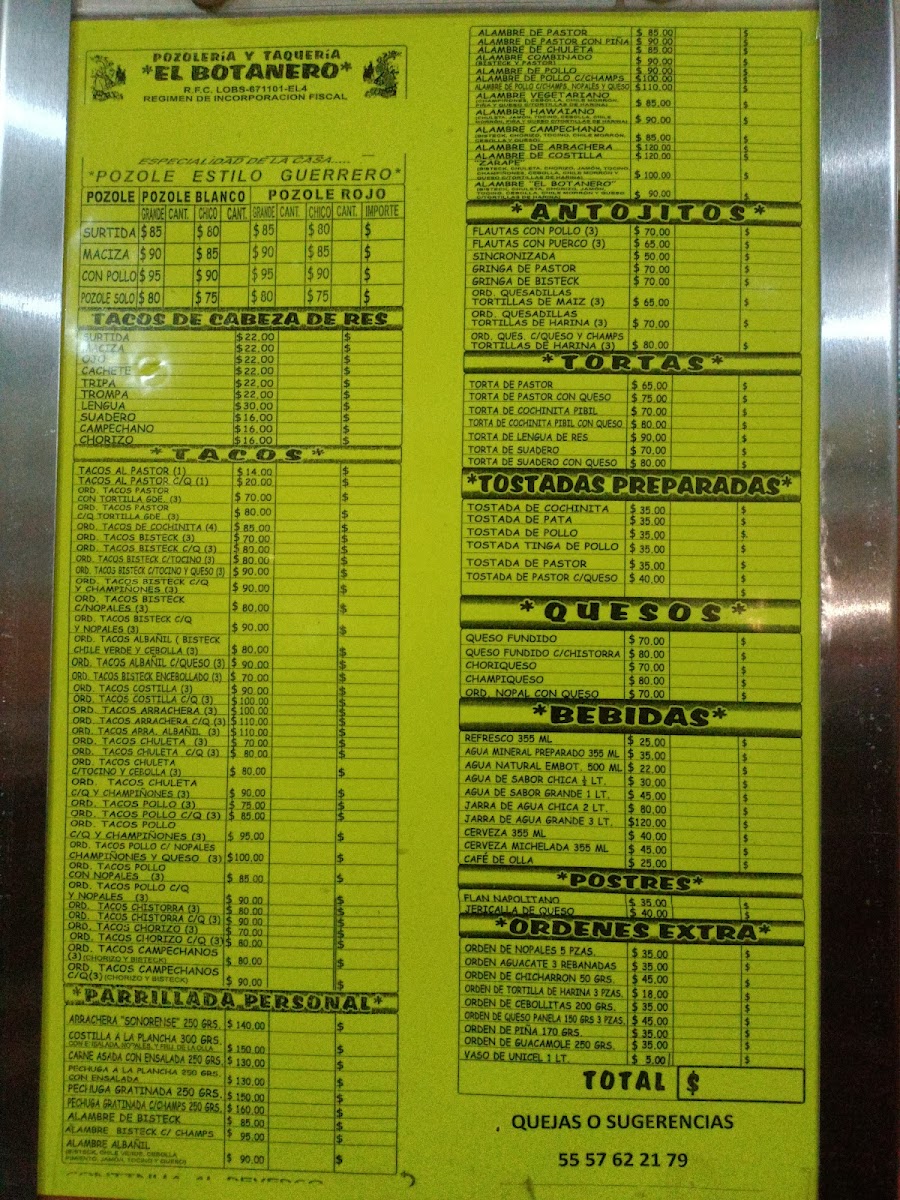 Pozolería El Botanero Menu - Image 5
